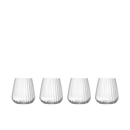 Luigi Bormioli Optica 4-pak Vandglas, Klar, 45 cl