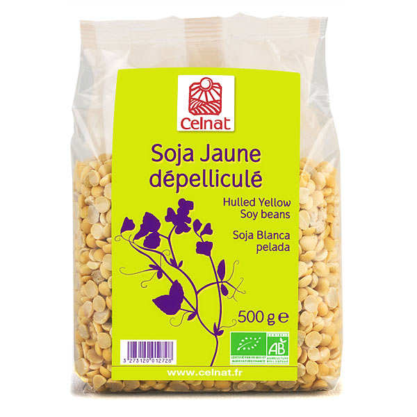Soja jaune dépelliculé bio