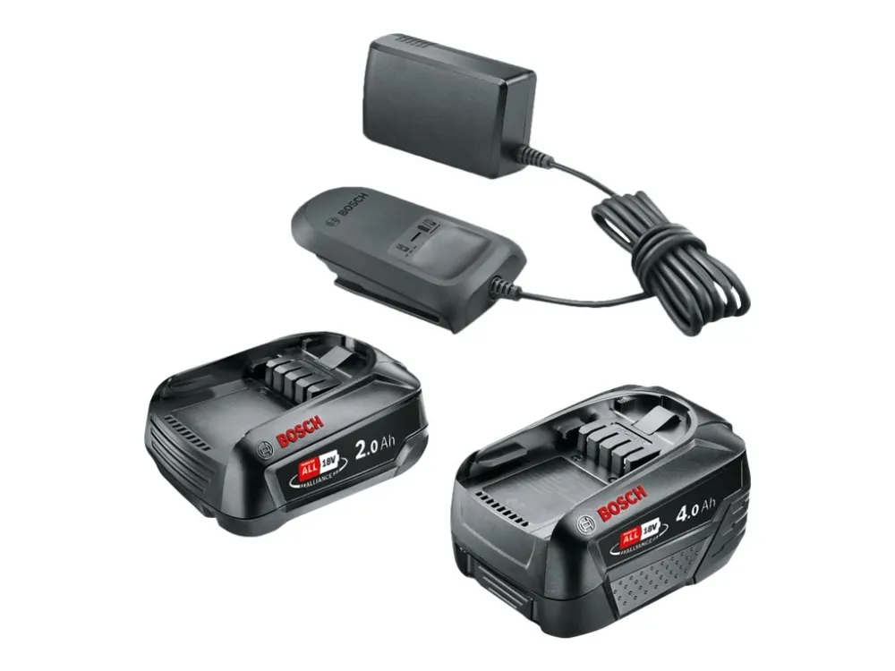 Bosch BATTERISÆT 18V 2&4AH M/LADER AL 18V-20