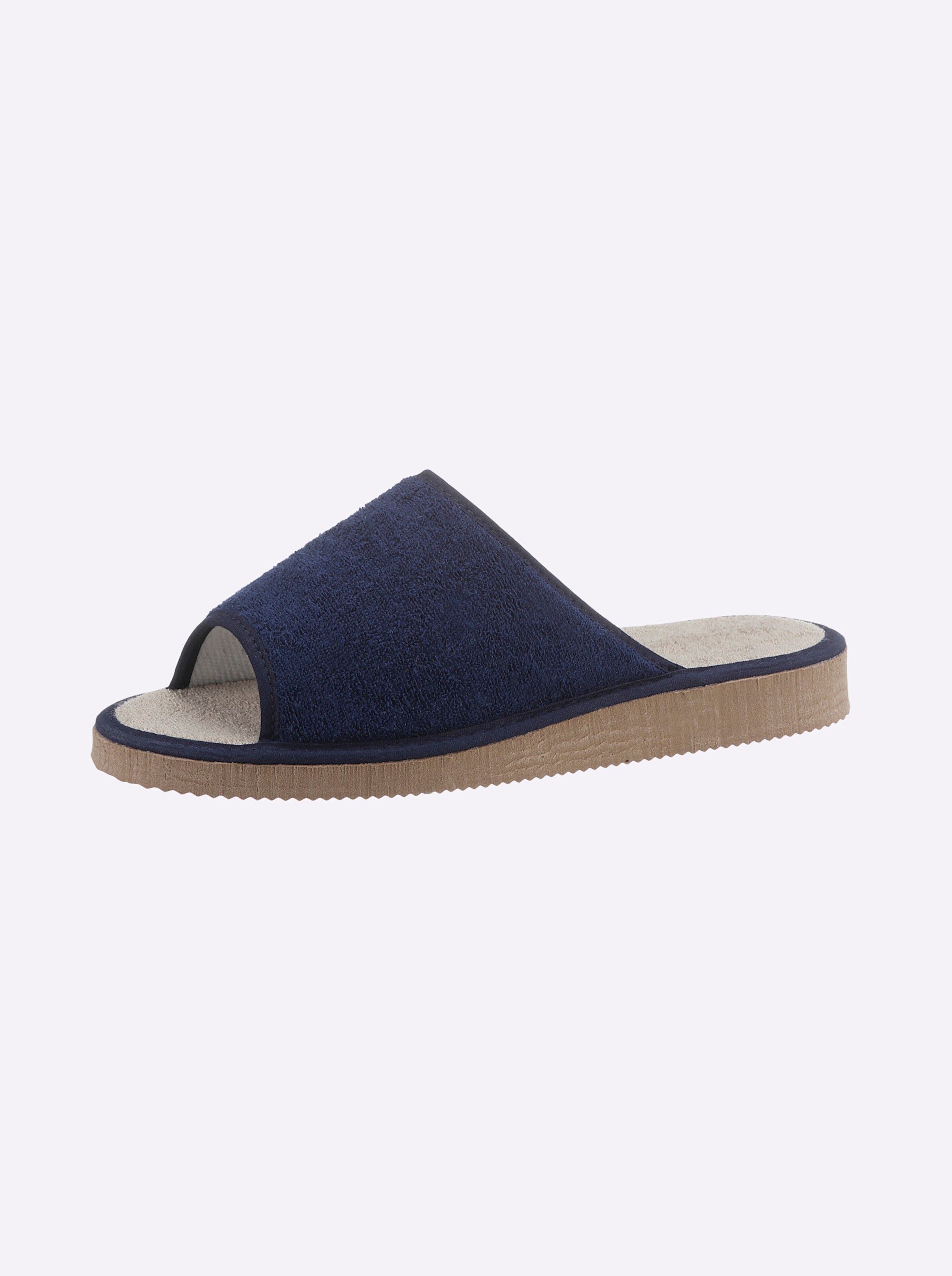 Pantoffel in türkis + marine