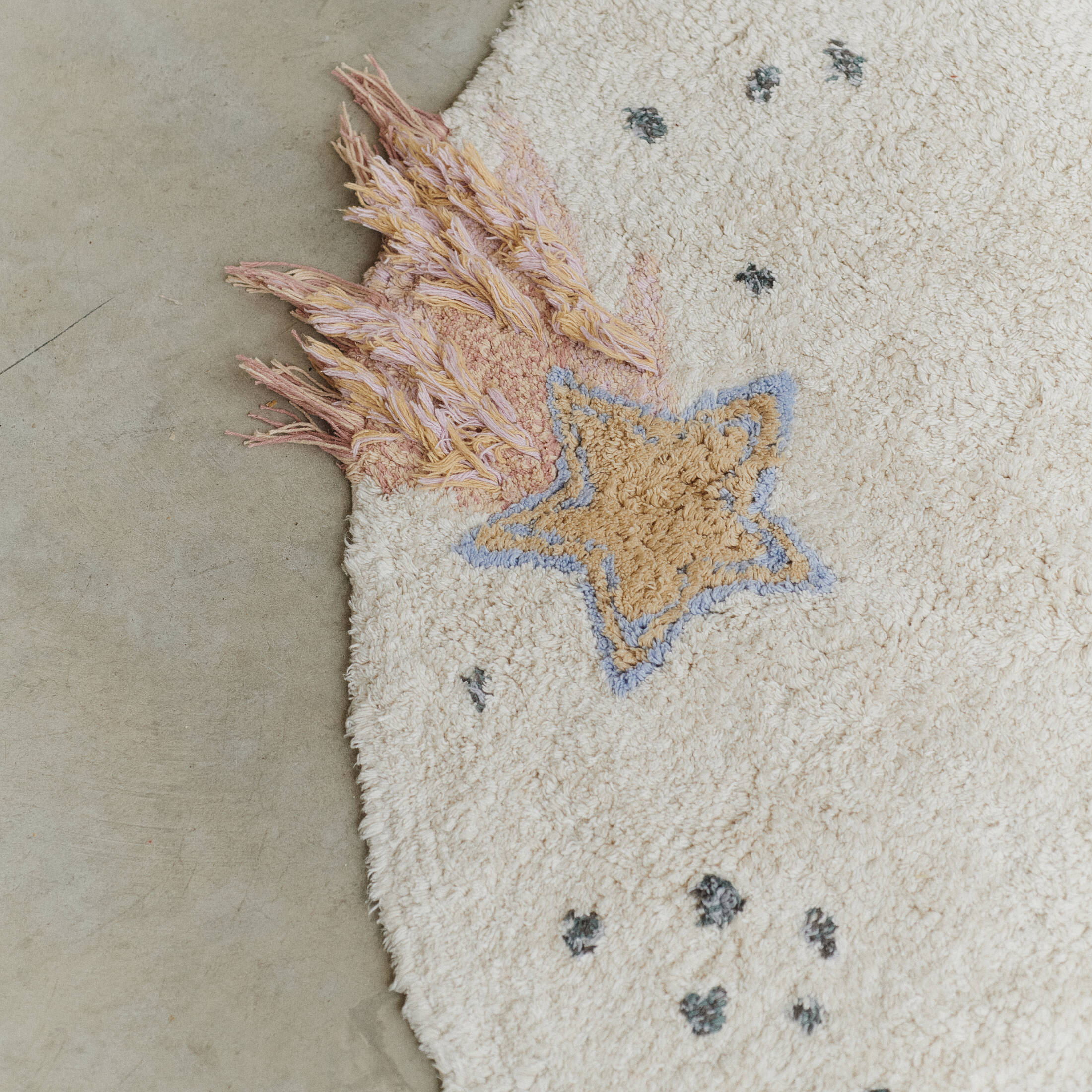 Tapis lavable voyage interstellaire | Beige