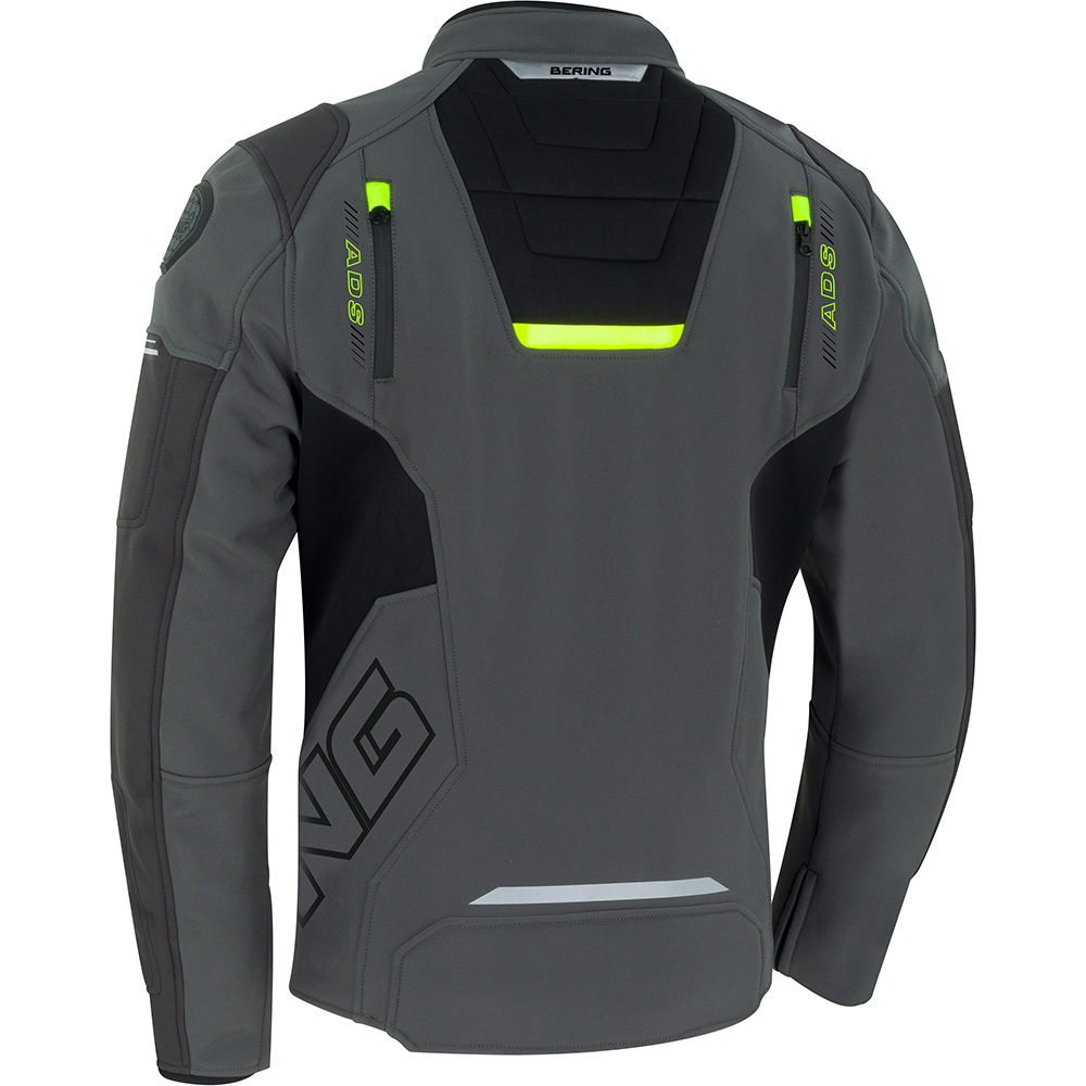 Bering - Blouson Diskor Gris / Jaune fluo