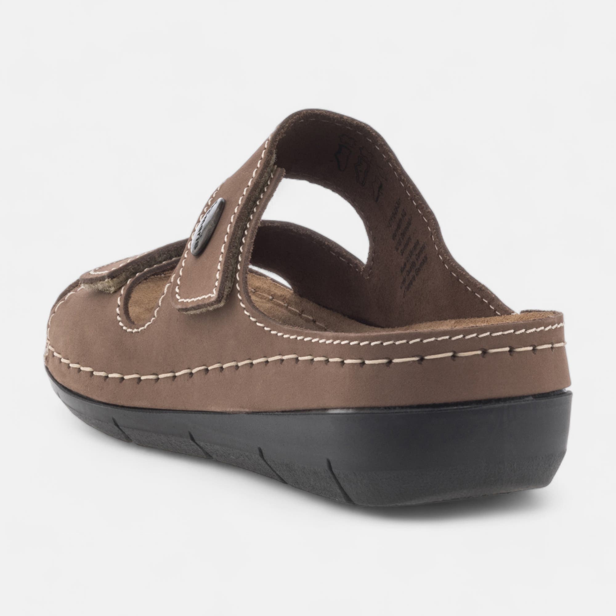 Chaussures confort paramédical Femme en cuir taupe