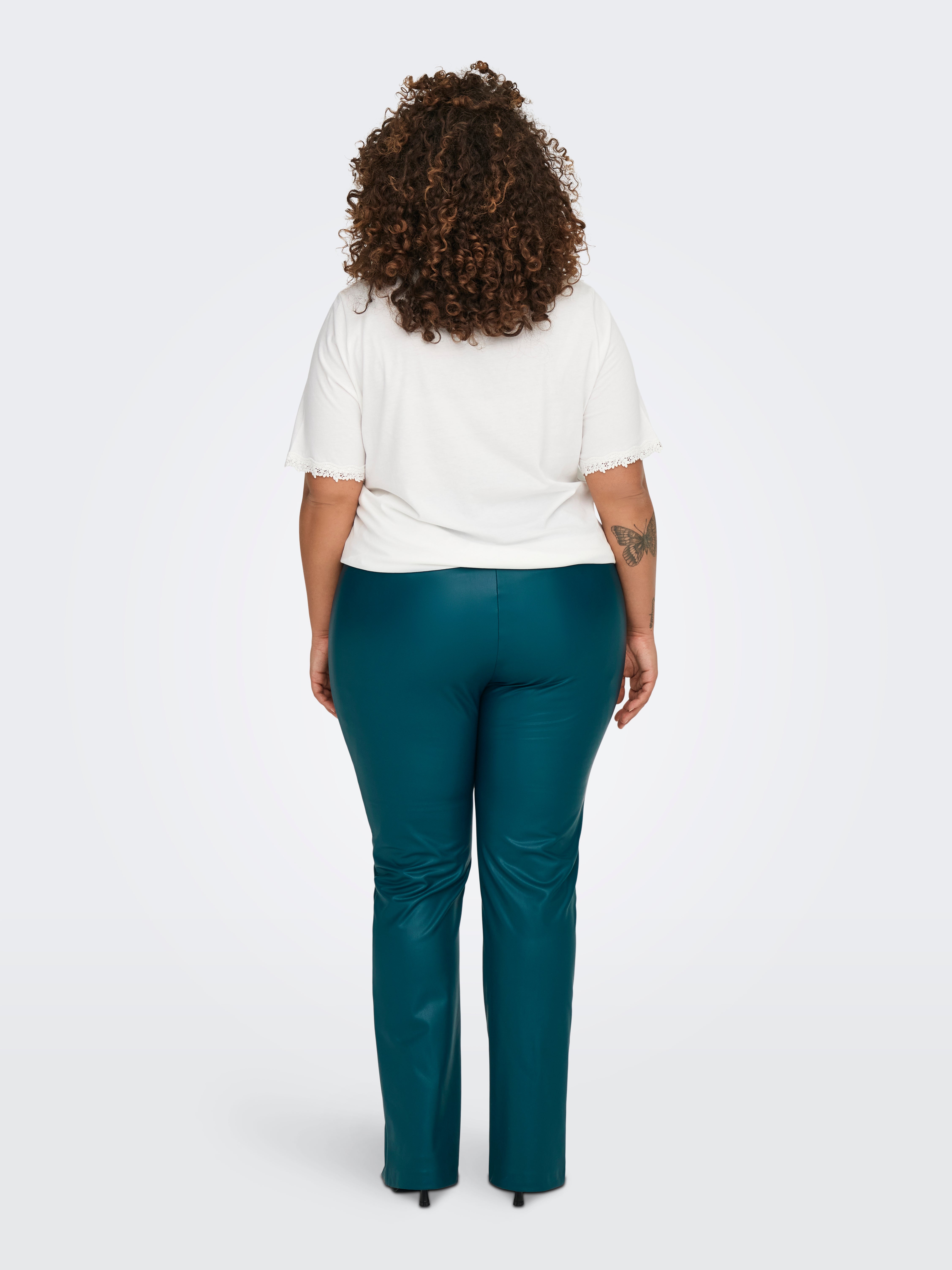 CARPAPAYA Mittlere Taille Slim Fit Leggings Dark Sea