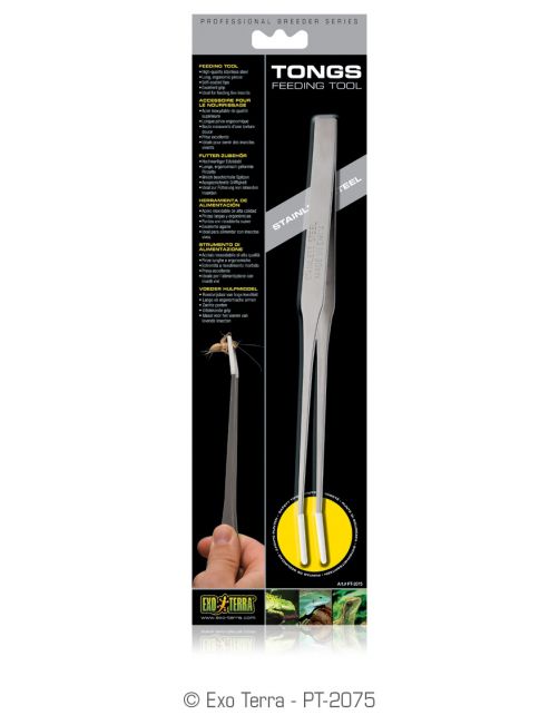 Exo Terra Voedertang Roestvrijstaal - Accessoires - 25 cm
