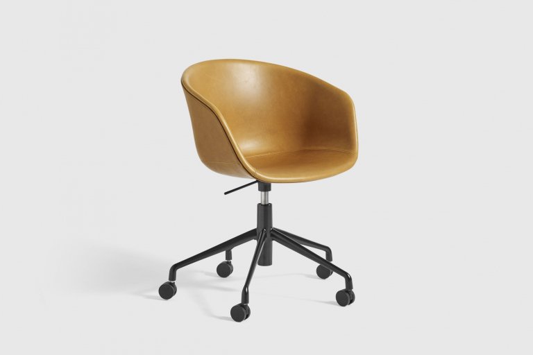 Hay About a Chair AAC53 bureaustoel, onderstel gepolijst aluminium, Divina 756