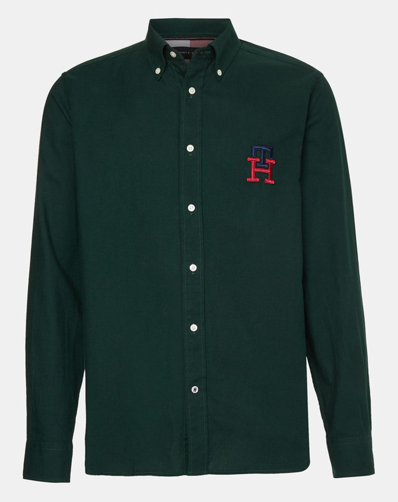 Tommy Hilfiger Chemise regular Monogram vert bouteille