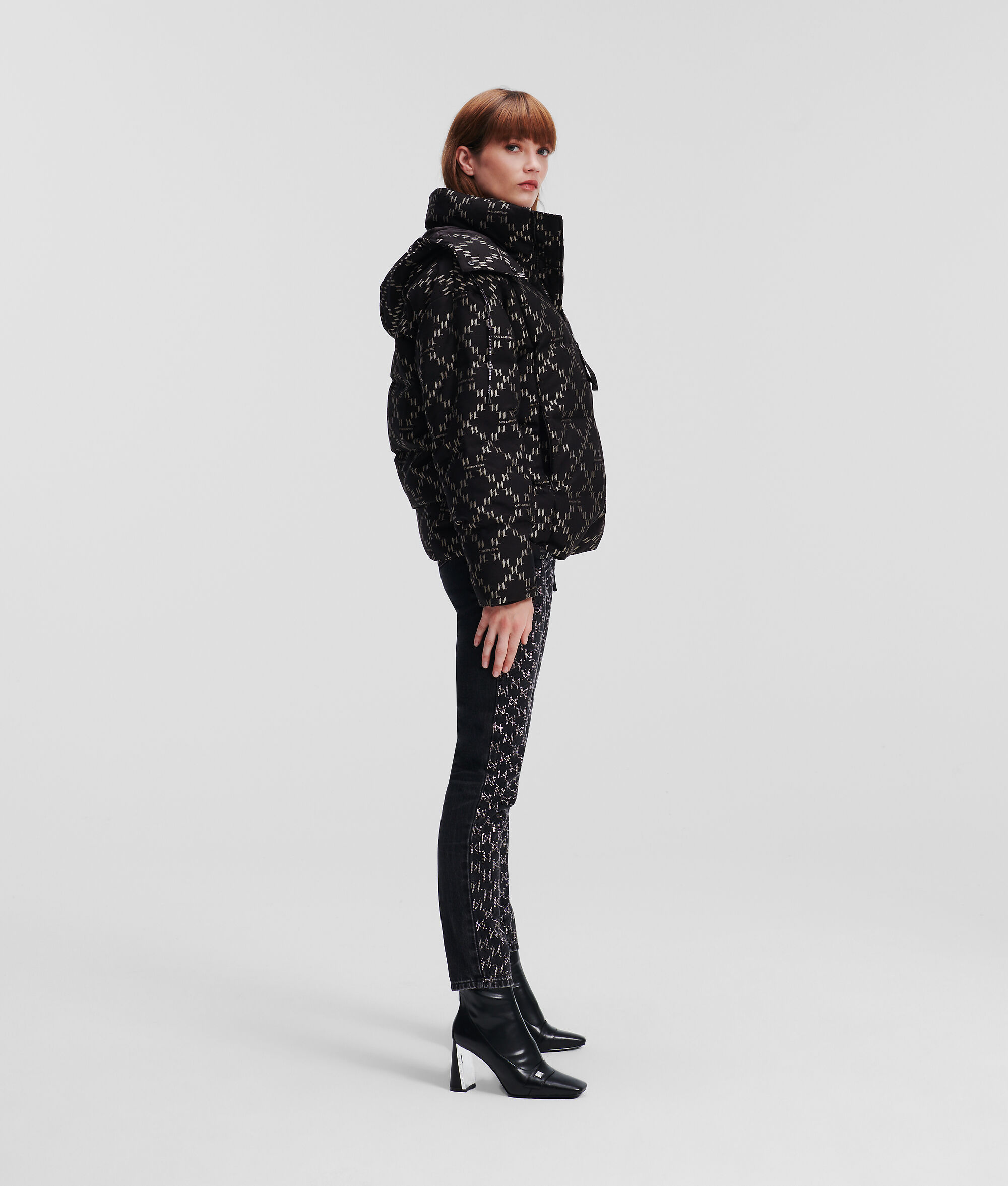 VESTE MATELASSÉE À MOTIF DIAMANT KL MONOGRAM