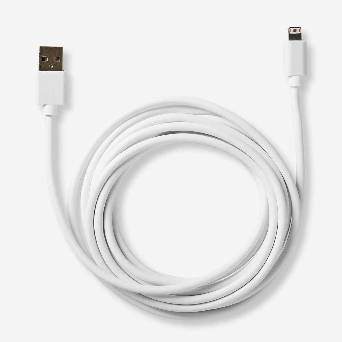 Hvidt USB-opladerkabel - passer til Lightning