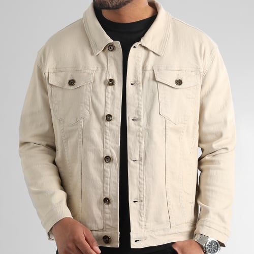 Veste Jean Oversize Large 0089 Denim Beige