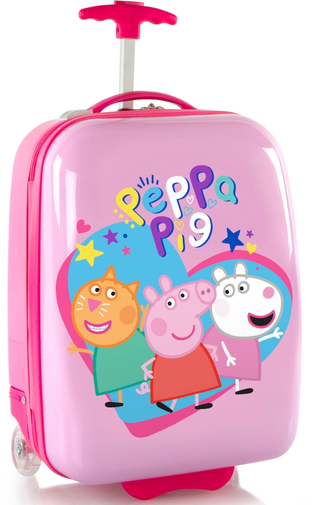 Heys Kinderkoffer »Peppa Pig rosa, 46 cm« 26 l 2 Rollen Heys x Joachim Llambi Kindertrolley Handgepäck-Koffer