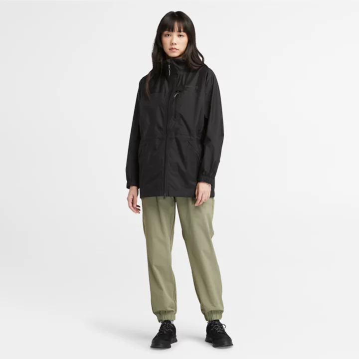 Veste imperméable repliable Jenness pour femme en noir