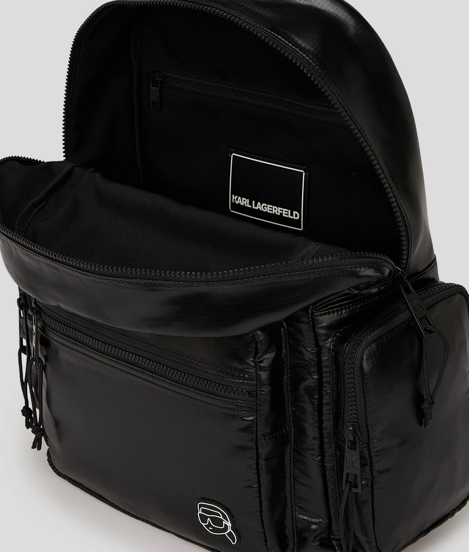 SAC À DOS VOLUMINEUX EN NYLON IKON - Noir