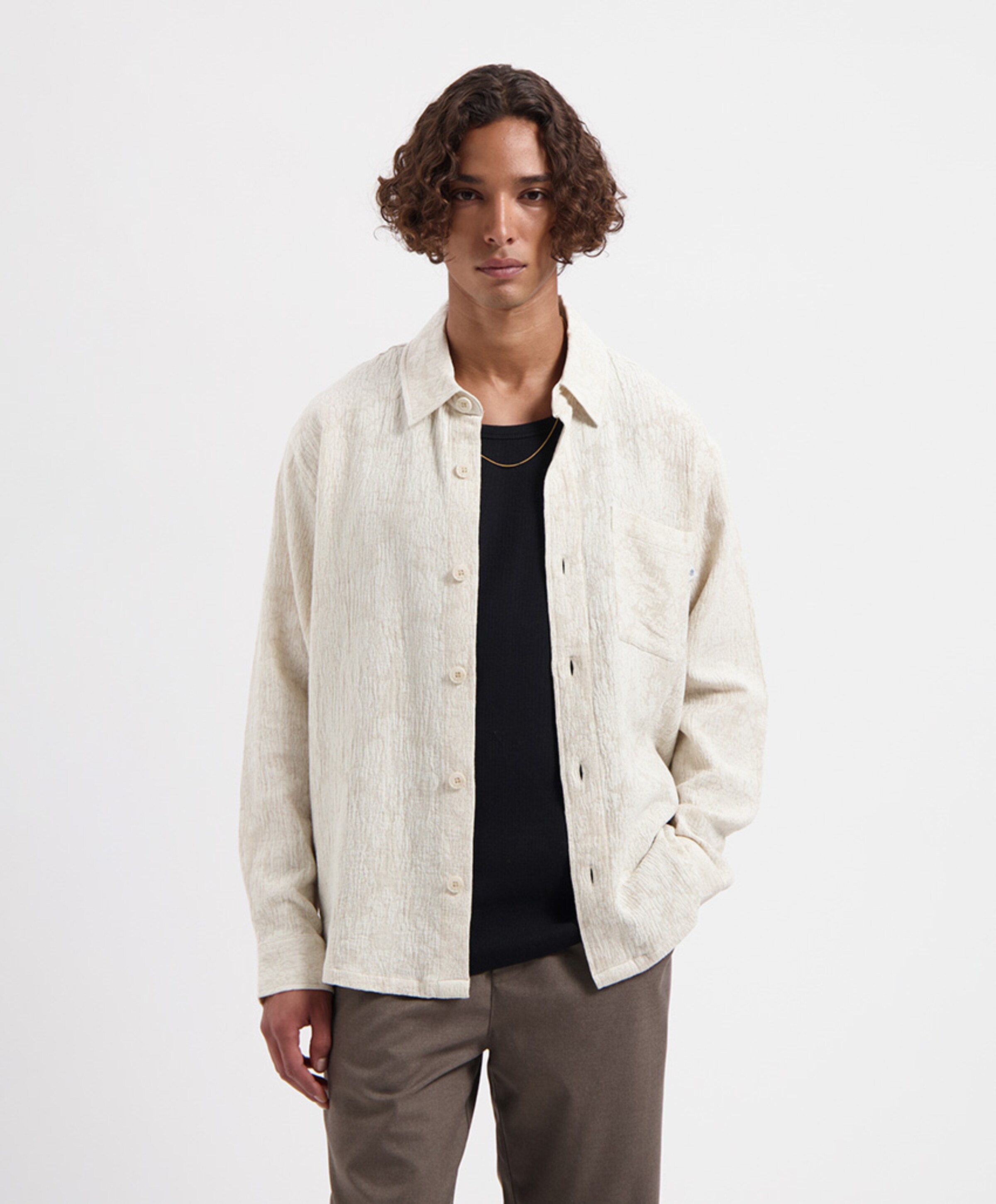 Law of the Sea Heren overshirt ecru