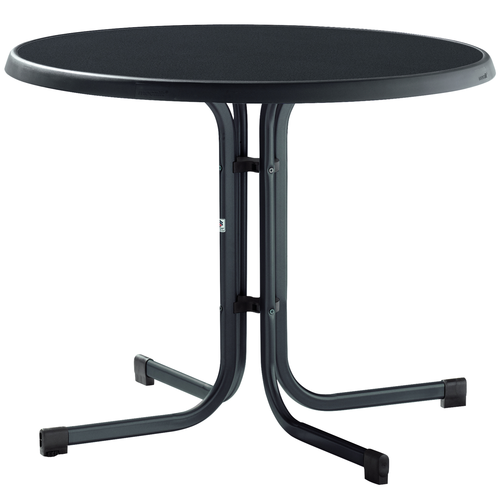 Klapptisch BOULEVARD - eisengrau - rund - Ø 86 cm