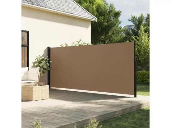 Auvent latéral rétractable taupe 180x300 cm