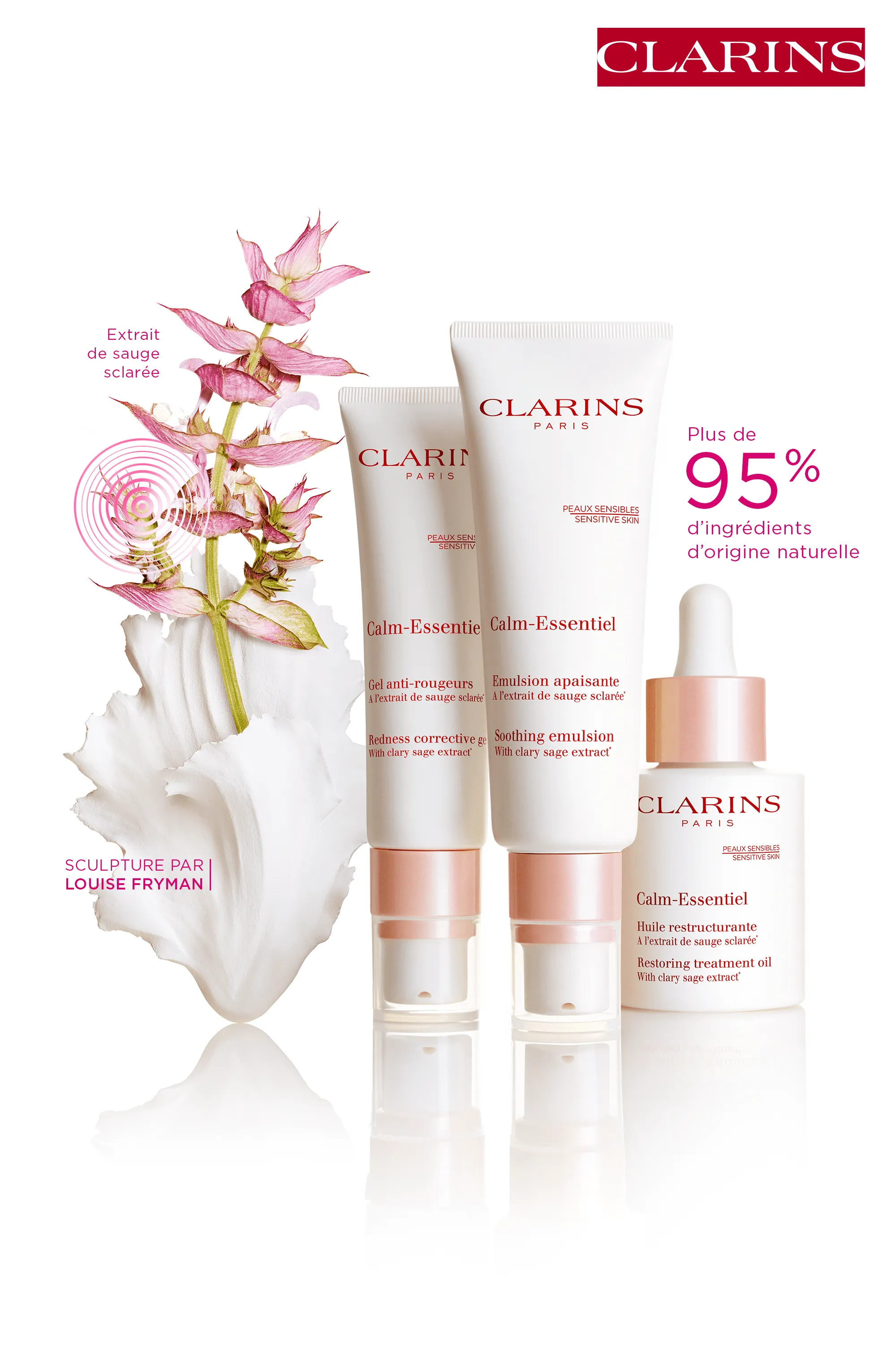 Clarins Gel visage anti-rougeurs Calm-Essentiel-30 ml