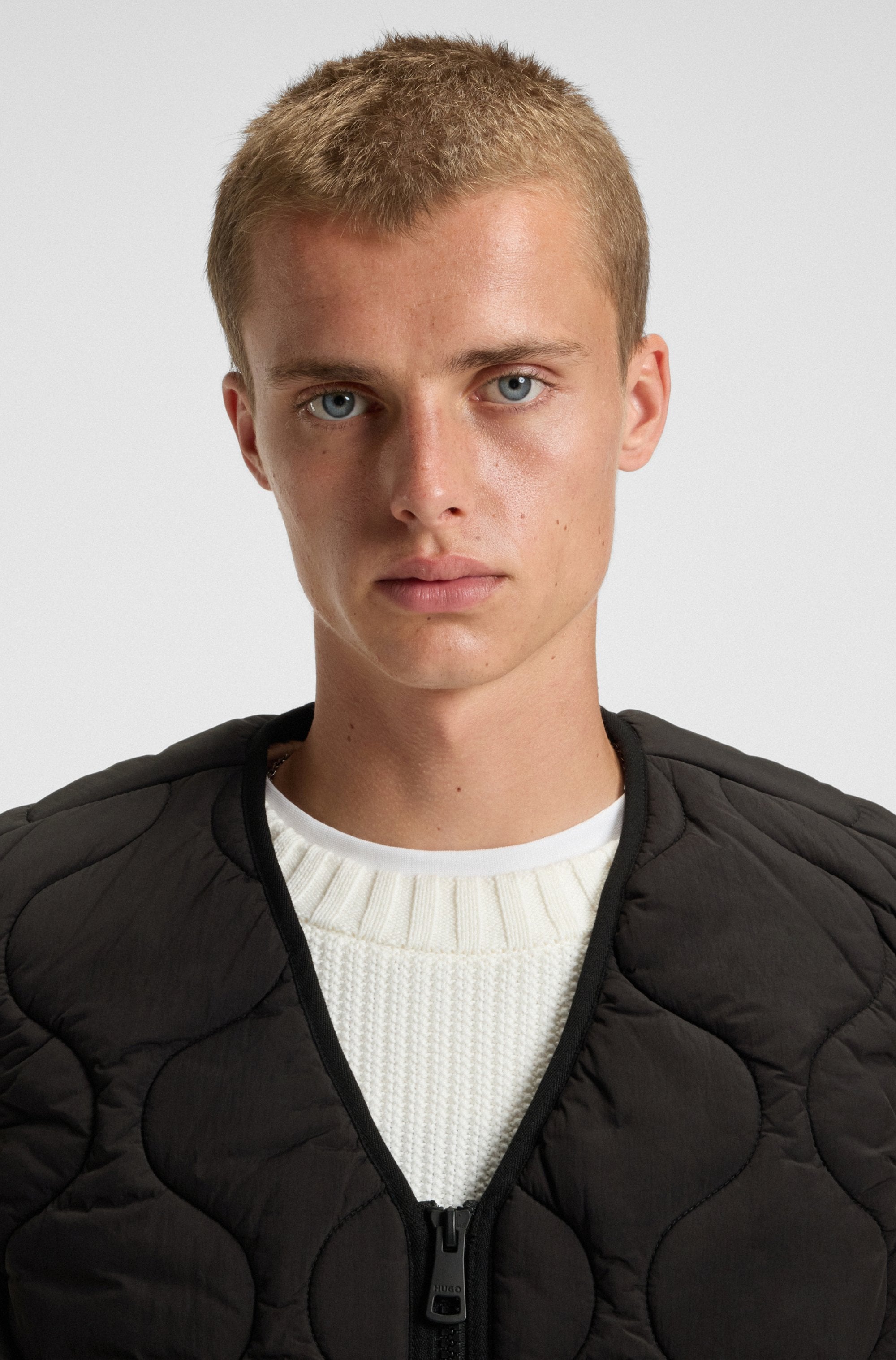 HUGO Blue Steppweste »Bocolino« V-Ausschnitt, relaxed fit, Reissverschluss