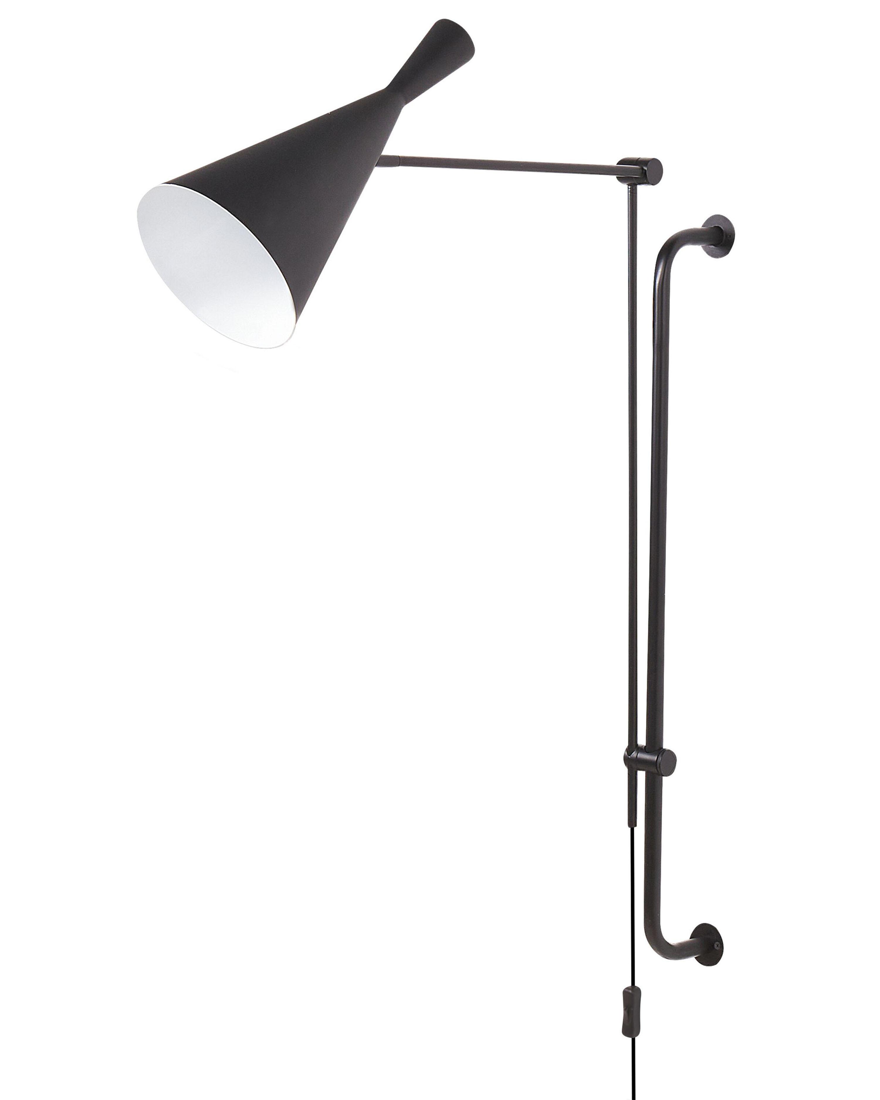 Wandlamp MARISA verstelbaar Metaal Zwart