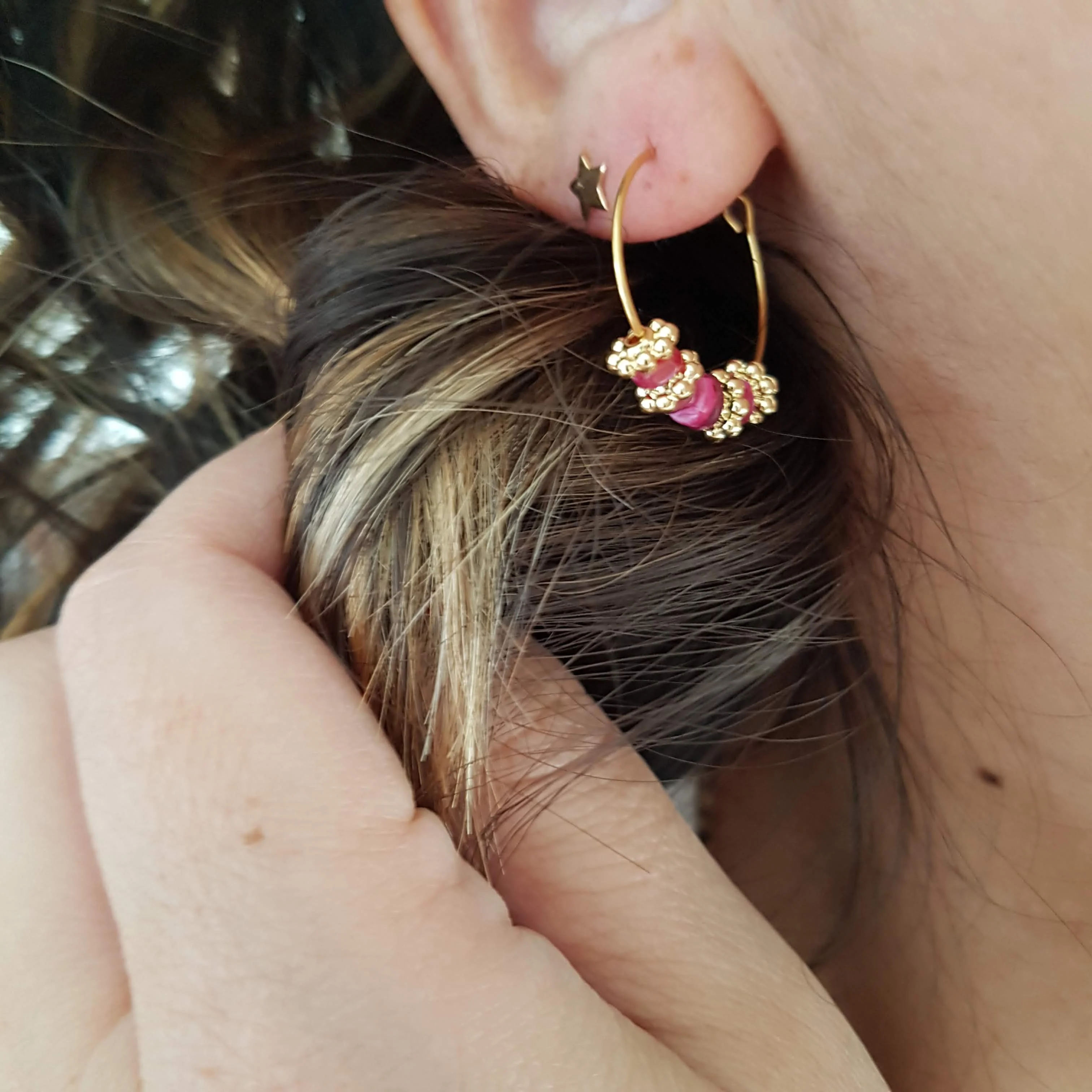 BABY JAVA - Boucles d'oreilles | Bleu
