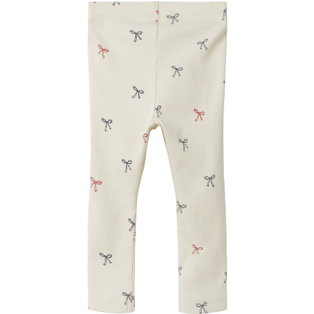 Køb Name It White Swan Labela Slim Leggings