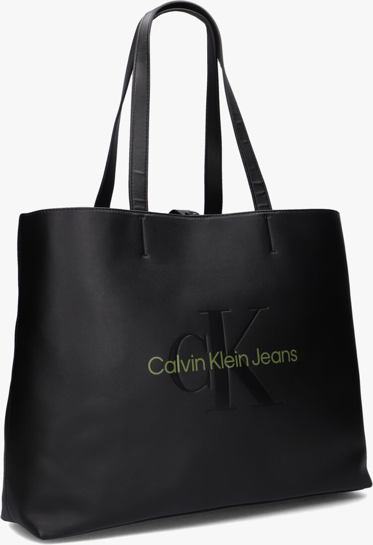 CALVIN KLEIN zwarte calvin klein shopper sculpted slim tote34 mono