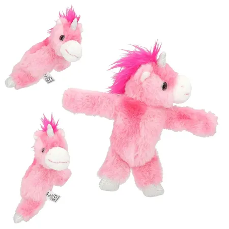 Depesche Ylvi & the Minimoomis Klipp Klapp Armband Plüsch Einhorn, 1 Stück, 3-Fach sortiert