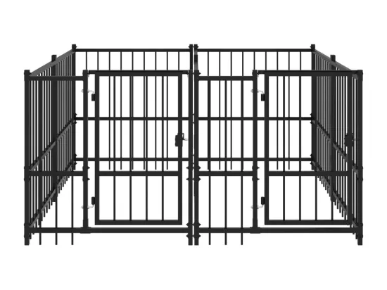 Chenil cage enclos pac noire 194 x 193.5 x 100 cm 02_0041833