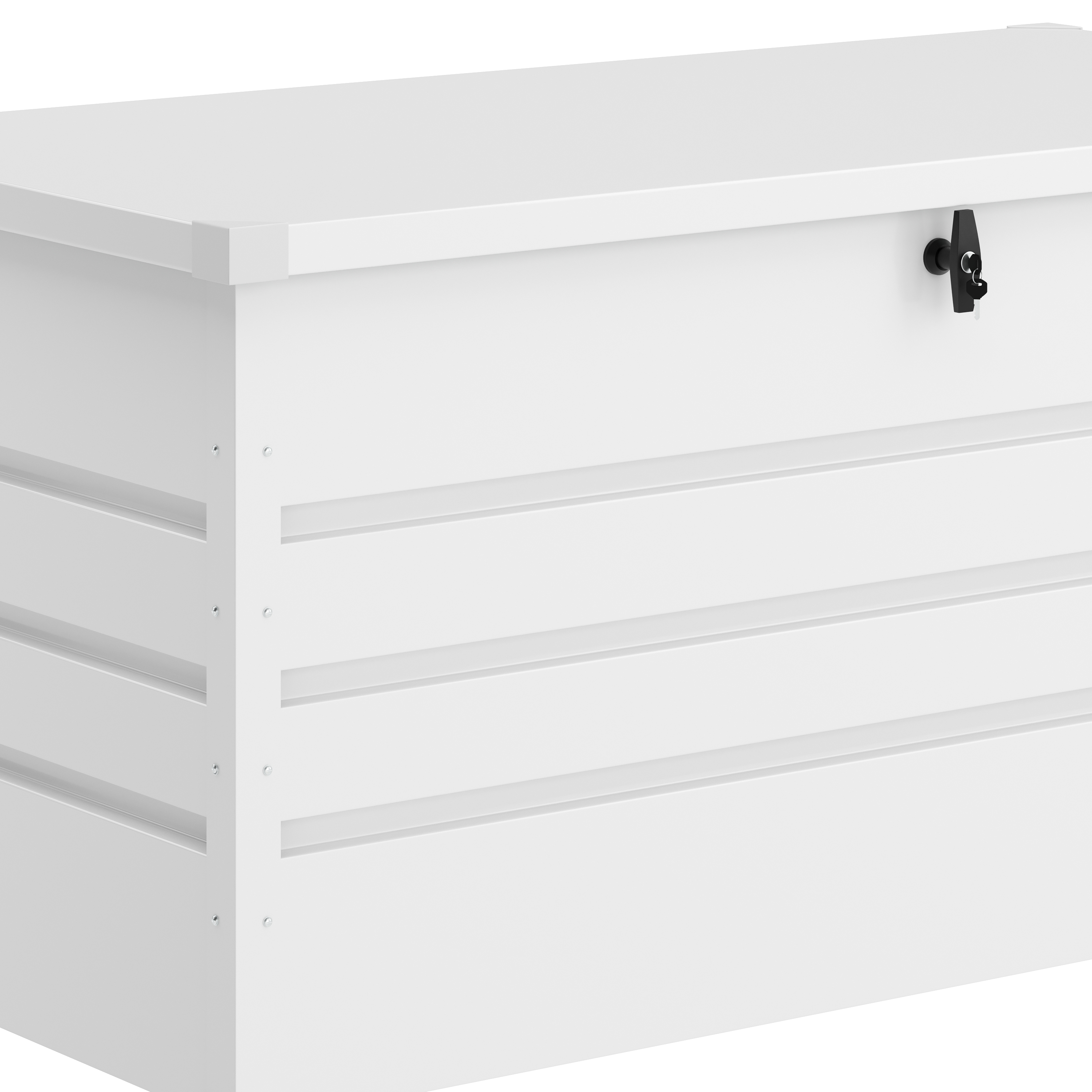Gartenbox wasserdicht MONACO 132 x 62 x 64 cm 400L weiss