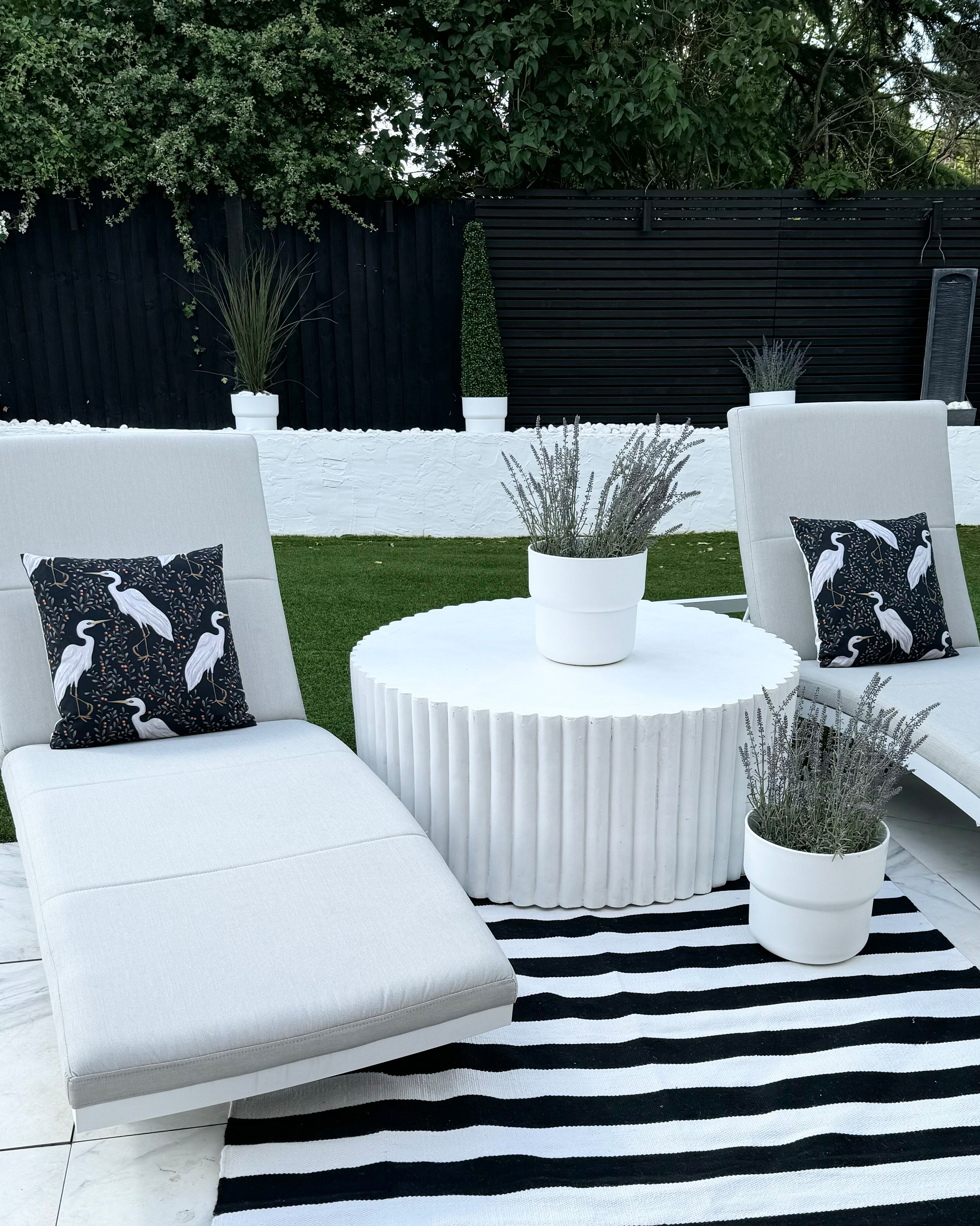 Salontafel POZZA II 117 cm 117 cm Wit