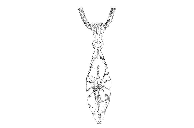 Tinseltown - Zon gegraveerde hanger ketting