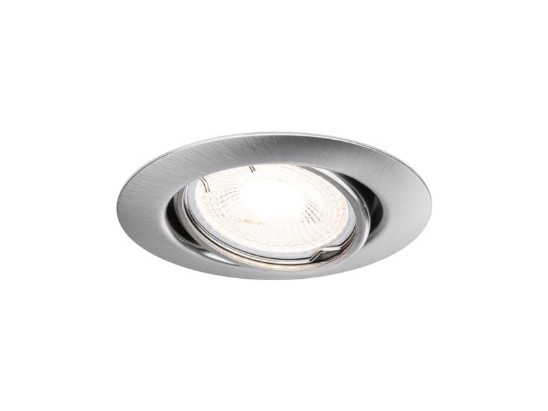 Paulmann Einbauspot LED Base Basisset, GU10, 10 x 10W, Eise Spotleuchte zur Deckenmontage