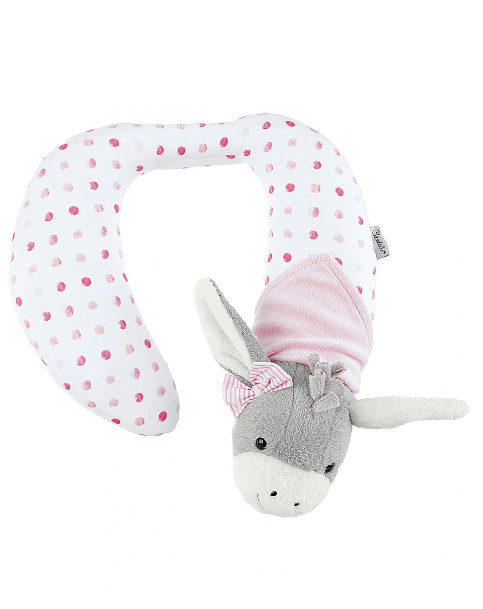 Nackenkissen EMMI GIRL (28cm) in weiß/rosa