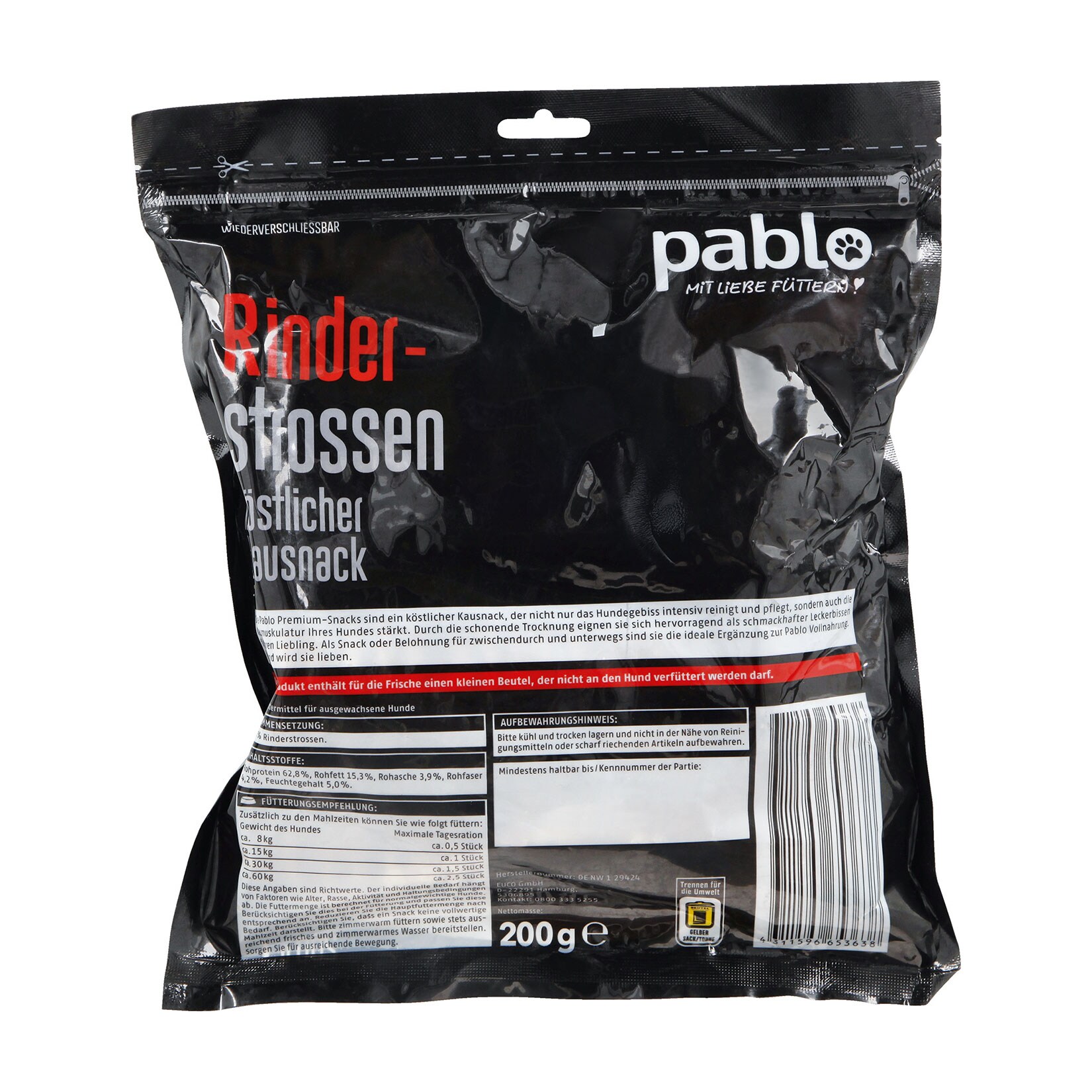 Pablo Rinderstrossen 200 g, 8er Pack