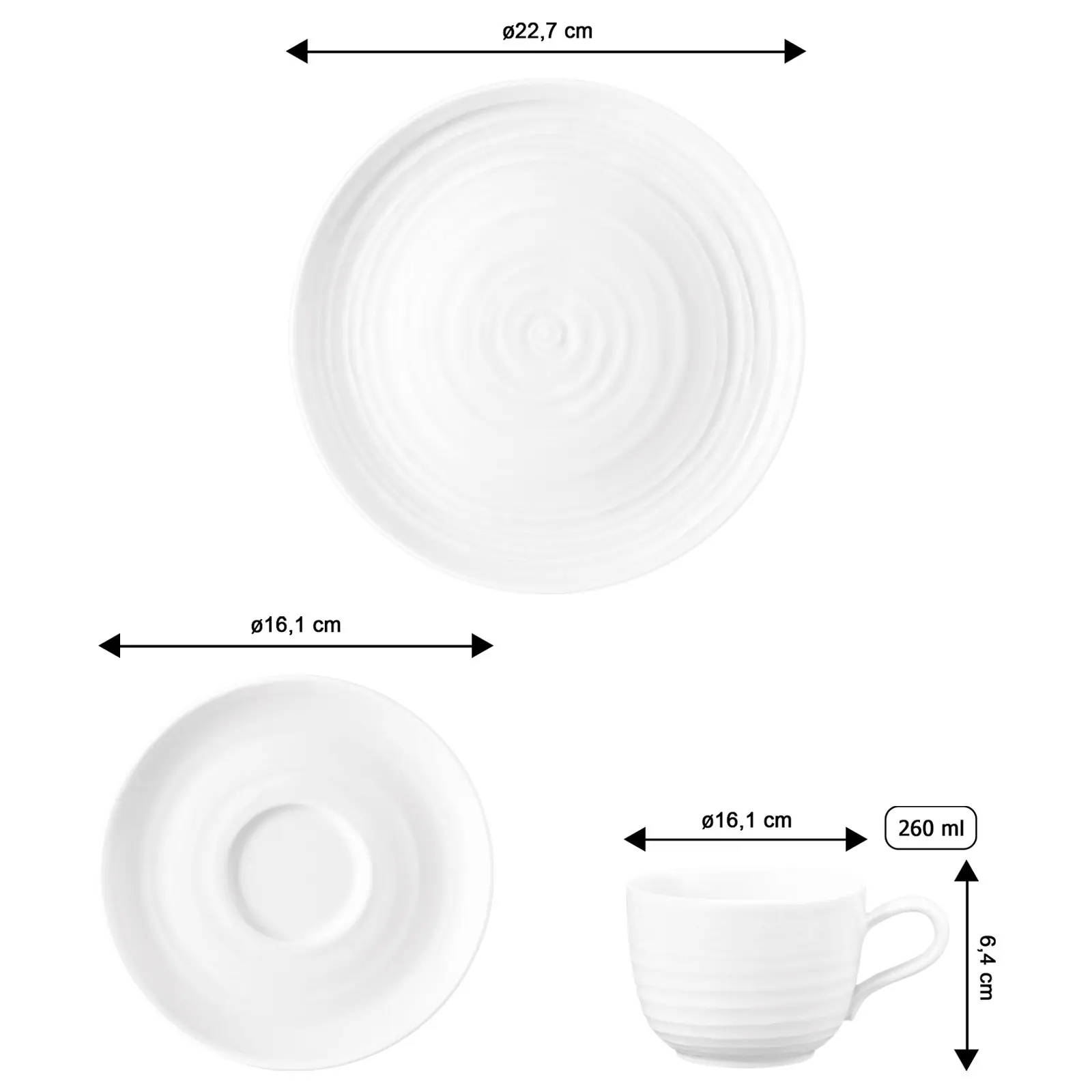 Seltmann Weiden Kaffeeservice Terra Uni 18er Set