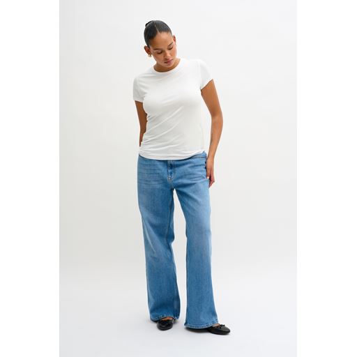 My Essential Wardrobe 16 The Modal Tee T-shirt, Bright White, S