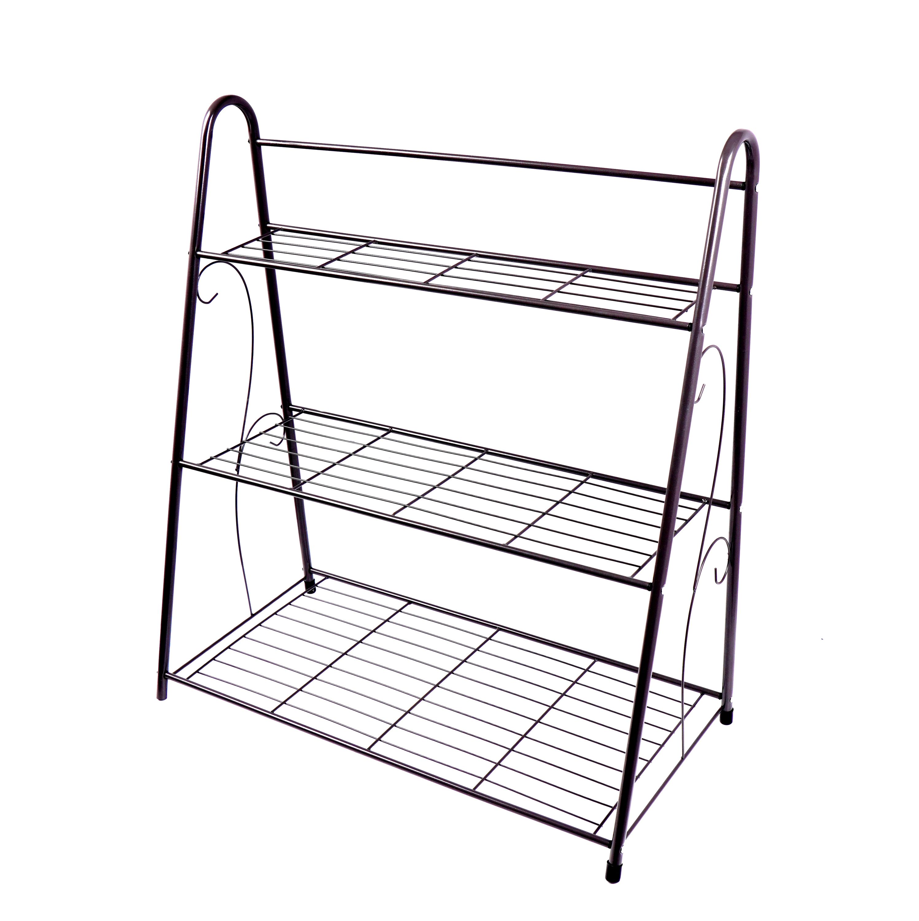 Pflanzenregal 63 x 31 x 72 cm schwarz