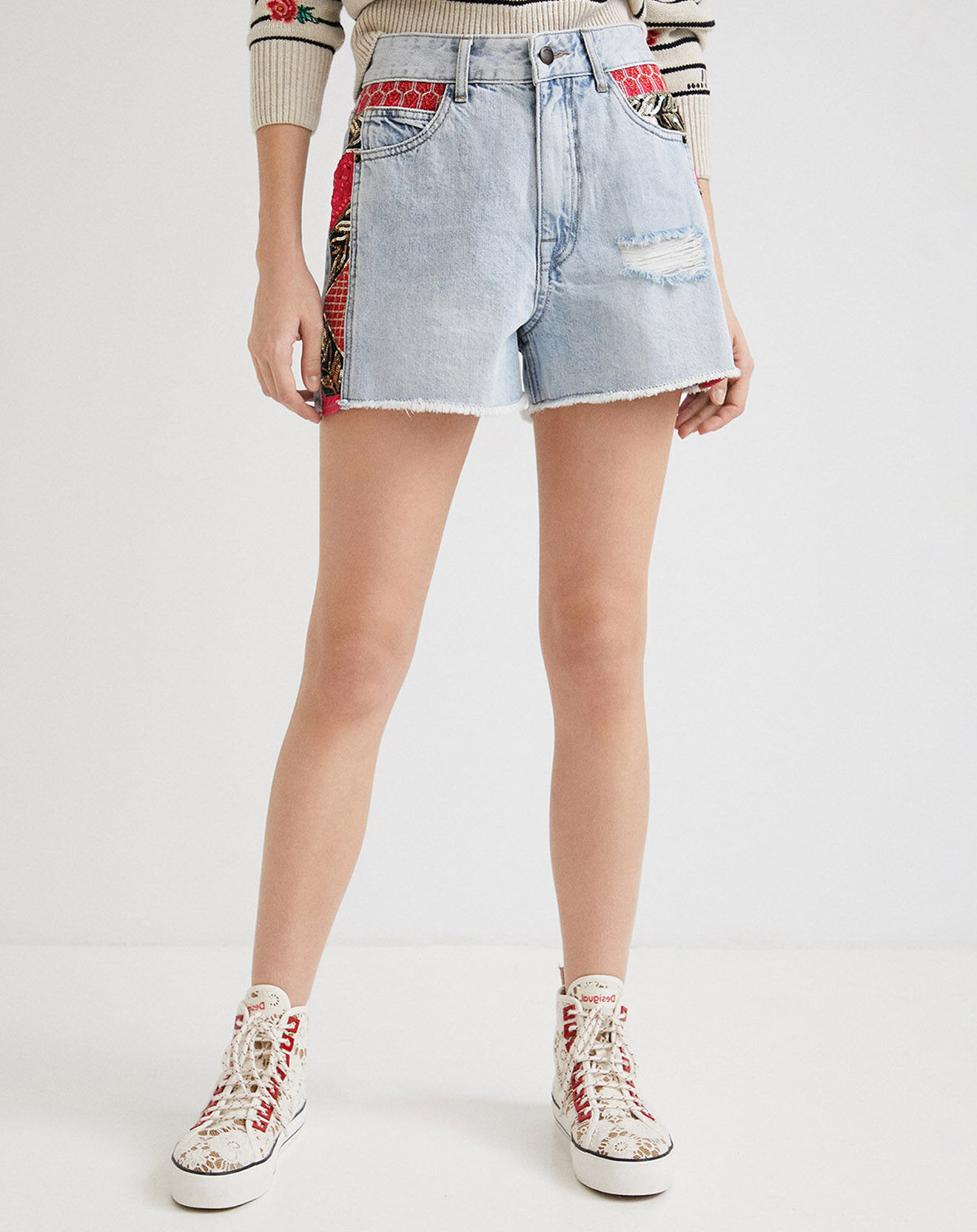 Desigual Short en jean Dina denim