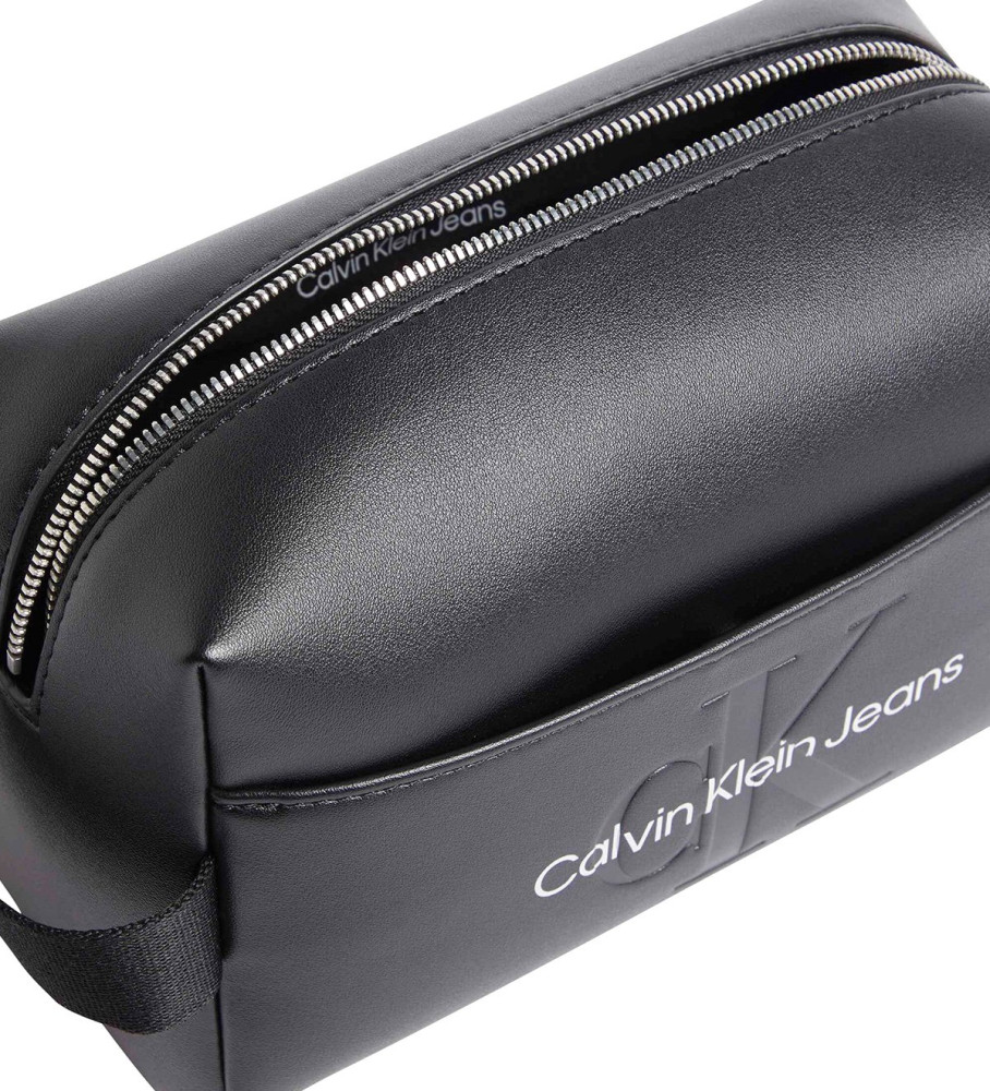 Nécessaire de beleza Calvin Klein Jeans com logotipo preto