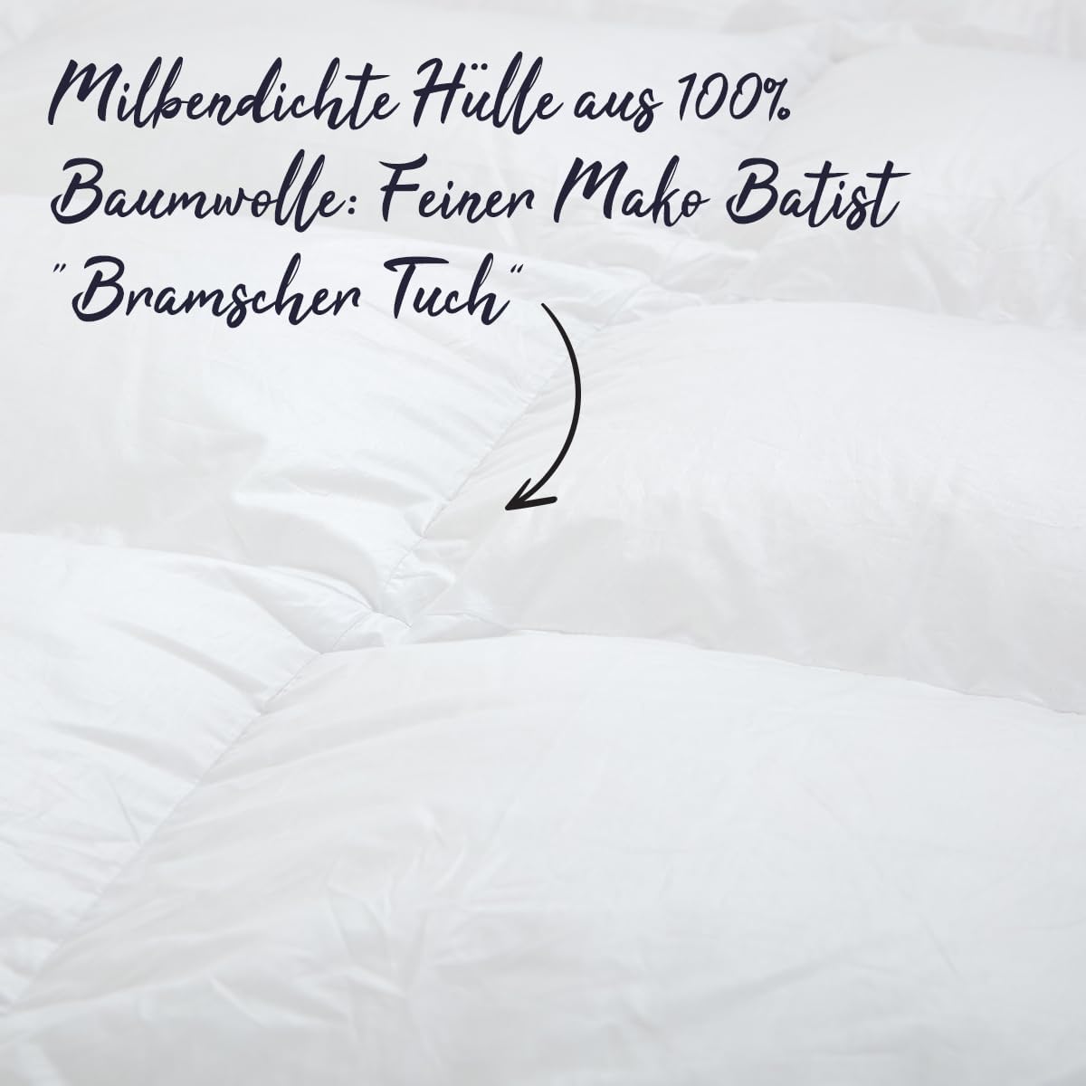 Nordic Daunendecke – Handverlesene Daunen&Federn | 135x200 cm | Leicht (300g) Sommerdecke | Oeko-TEX® & NOMITE Zertifiziert