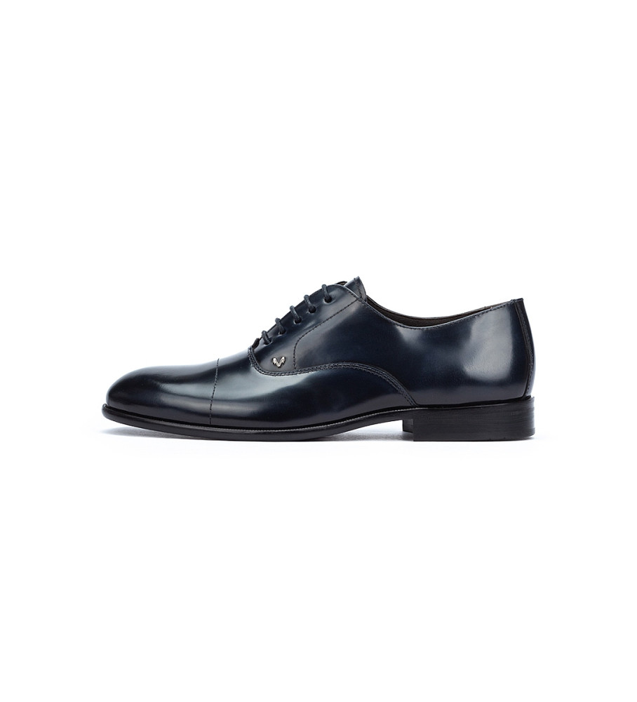 Sapatos Martinelli Richmond em couro azul marinho