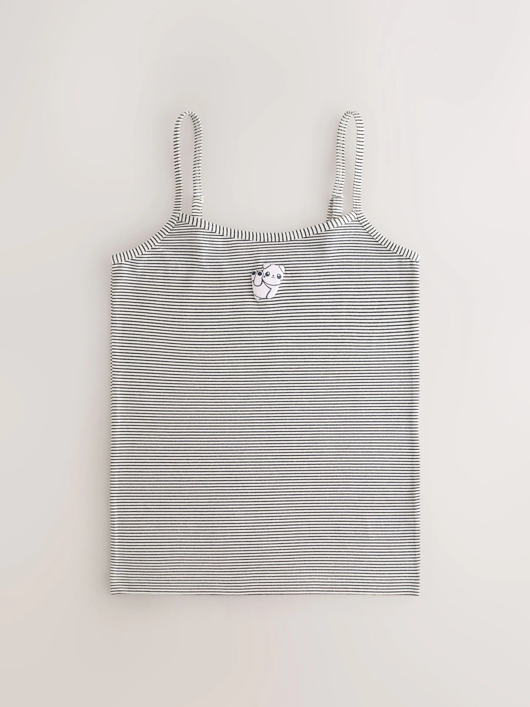 panda stripe - Verpakking van 3 cami topjes met bandjes en print (1,5 - 16 jr)