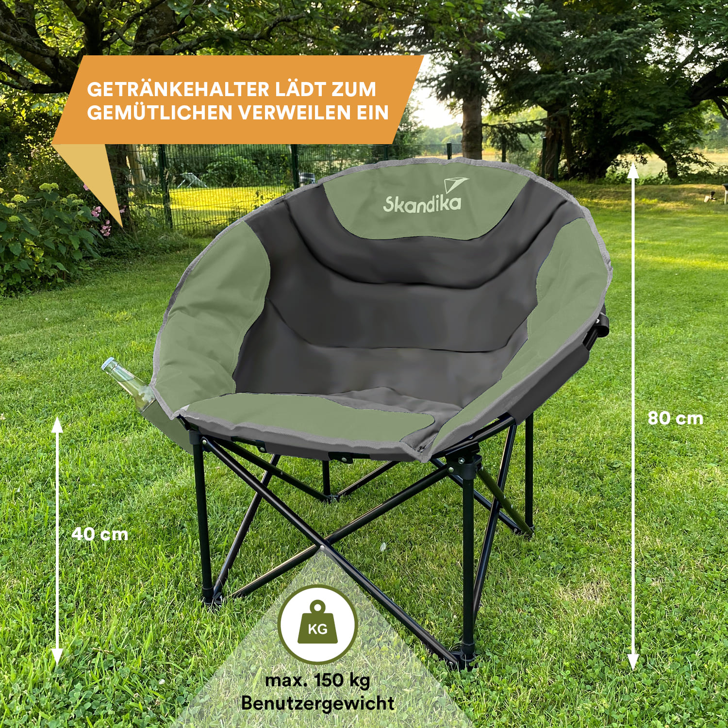 Skandika Sirkka Moonchair - Green