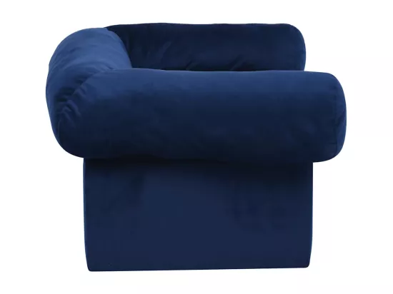 Canapé pour chien avec tiroir Bleu 75x50x38 cm Peluche