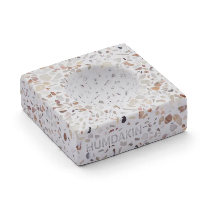 Humdakin - Terrazzo Eierbecher, 6 x 6 cm, rot / beige