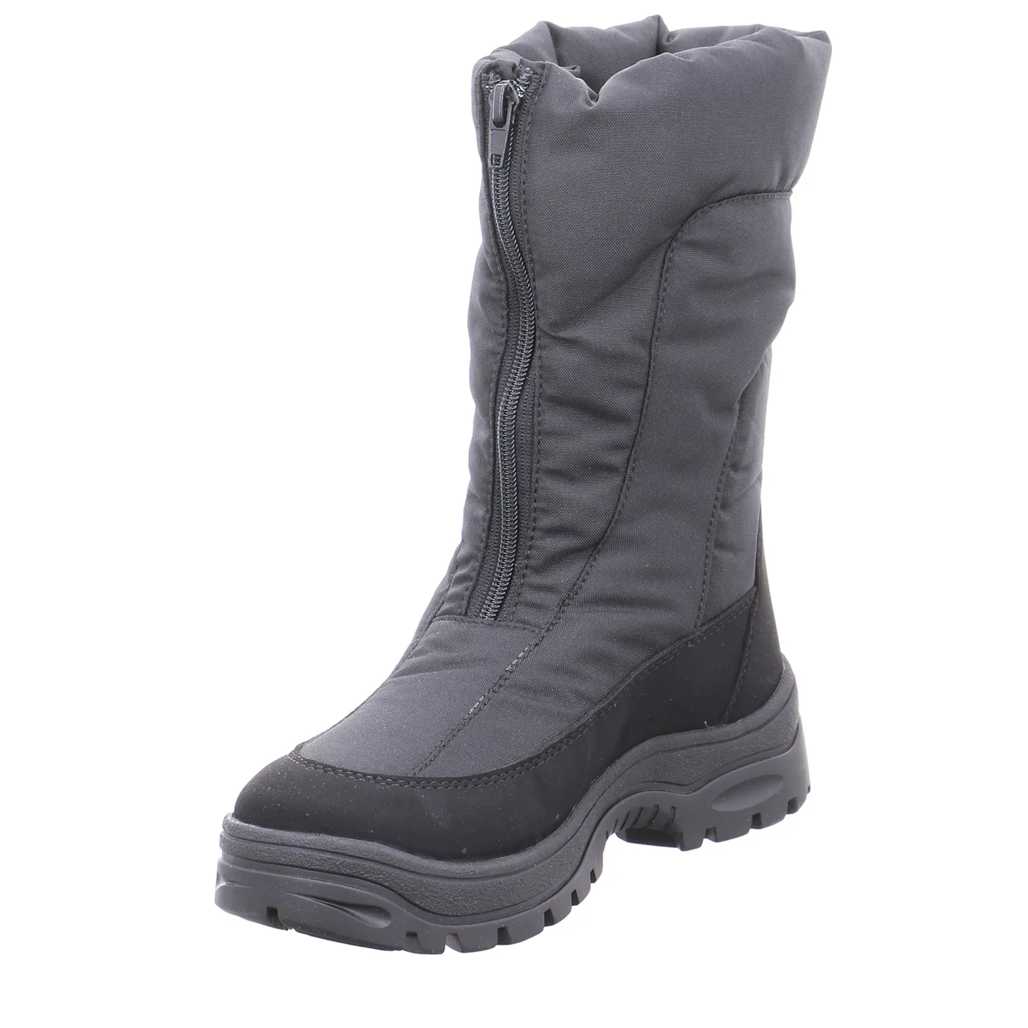 SCHUHENGEL Snowboot Schwarz Lederimitat  mit Tex-Membrane