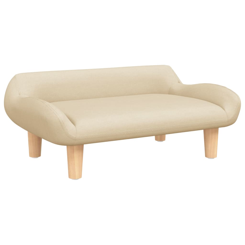 Cama para cães vidaXL em tecido creme, 70x40x24 cm