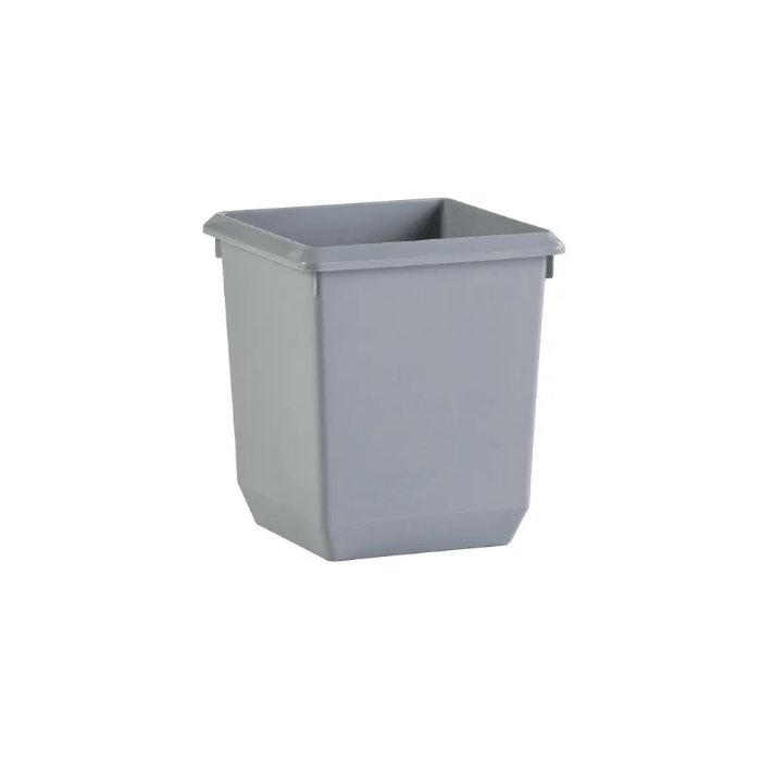 Vepa Bins Papierbak Kunststof vierkant taps 36cm hoog Grijs 27 liter (VB45433)