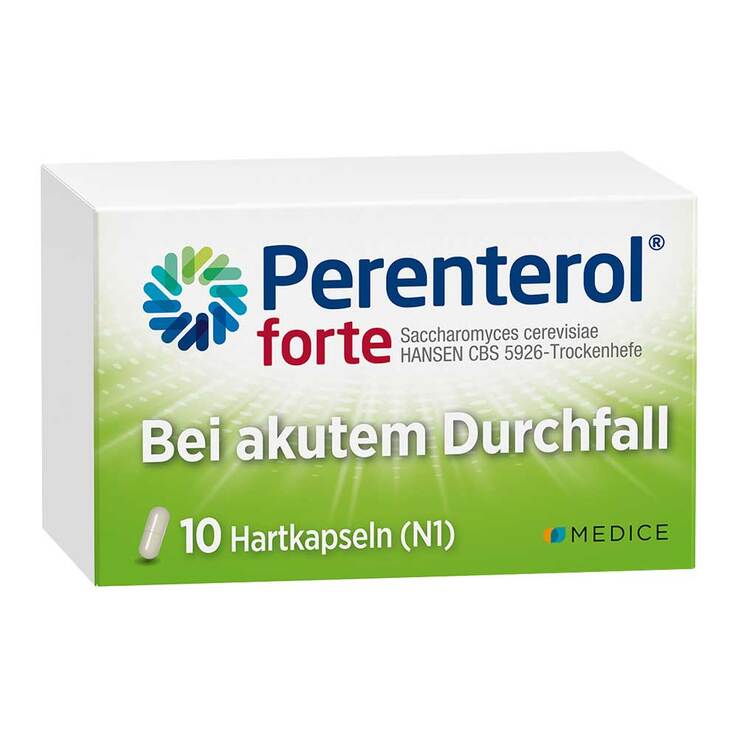 Perenterol forte 250 mg bei akutem Durchfall & zur Vorbeugung, 10 St