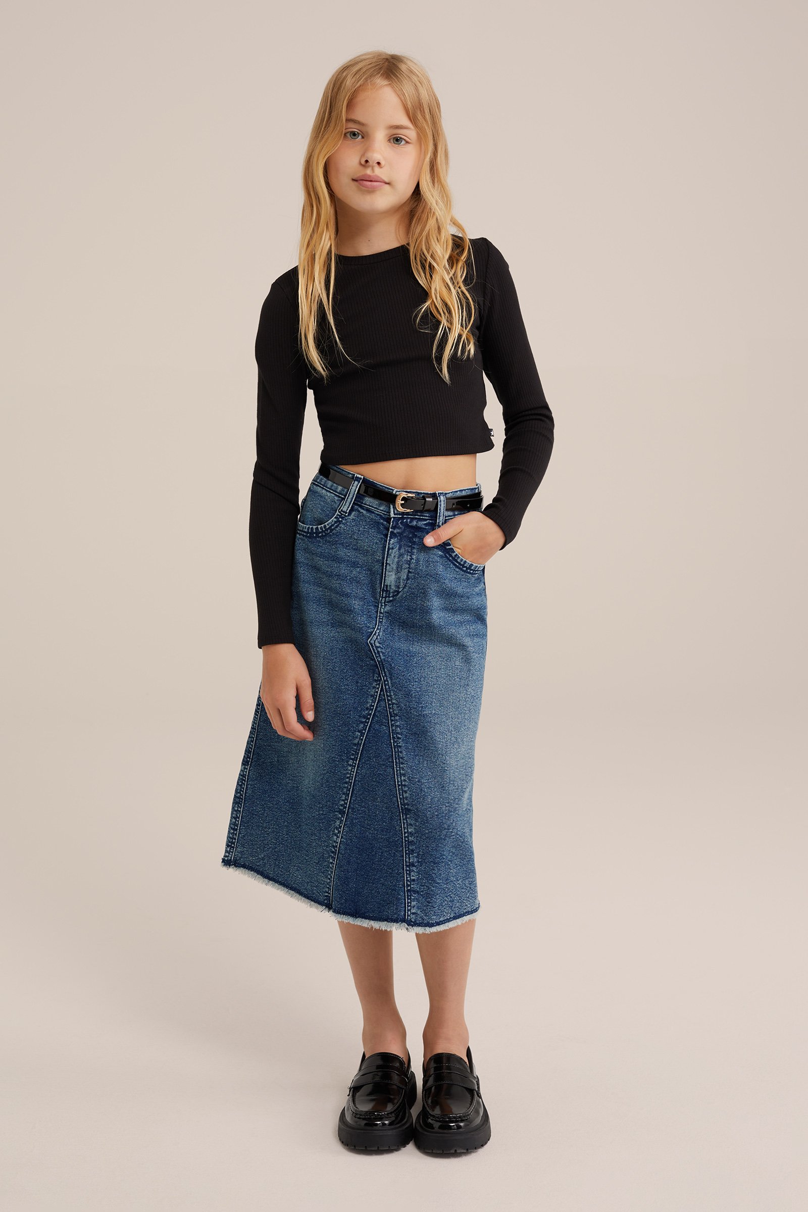 Meisjes denim rok Blue Ridge Donkerblauw